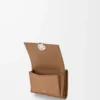 Pebble trifold wallet in pebble grain calfskin Mocha Pebble trifold wallet in pebble grain calfskin Mocha