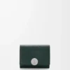Pebble trifold wallet in pebble grain calfskin Sherwood Pebble trifold wallet in pebble grain calfskin Sherwood