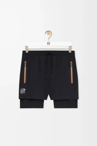 Performance shorts in technical shell Black Performance shorts in technical shell Black
