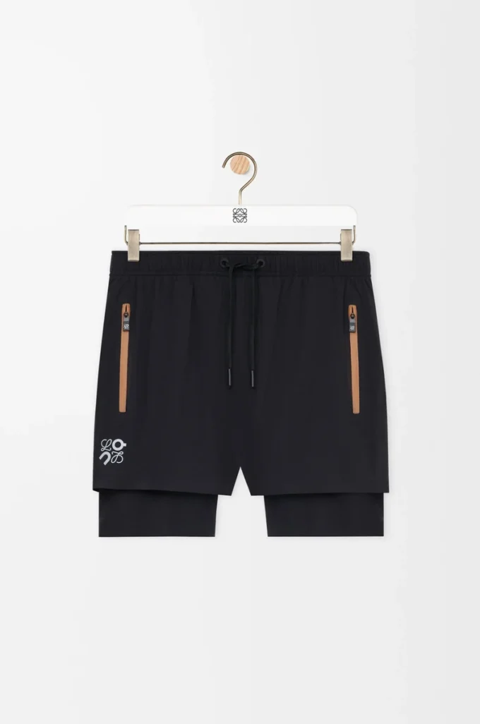 Performance shorts in technical shell Black Performance shorts in technical shell Black