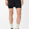 Performance shorts in technical shell Black Performance shorts in technical shell Black