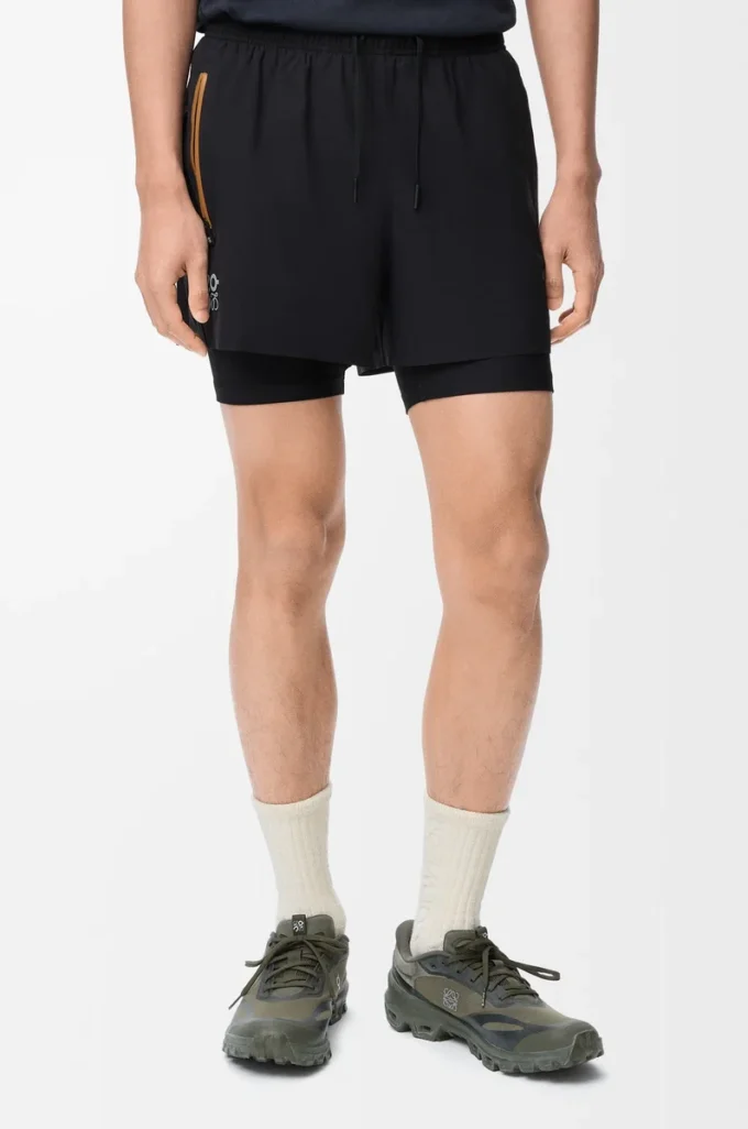 Performance shorts in technical shell Black Performance shorts in technical shell Black