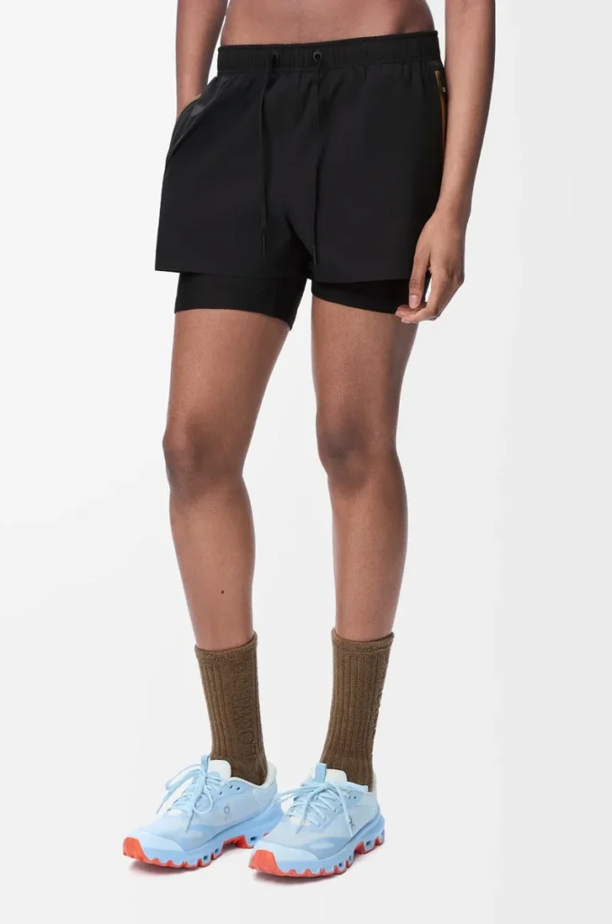 Performance shorts in technical shell Black Performance shorts in technical shell Black
