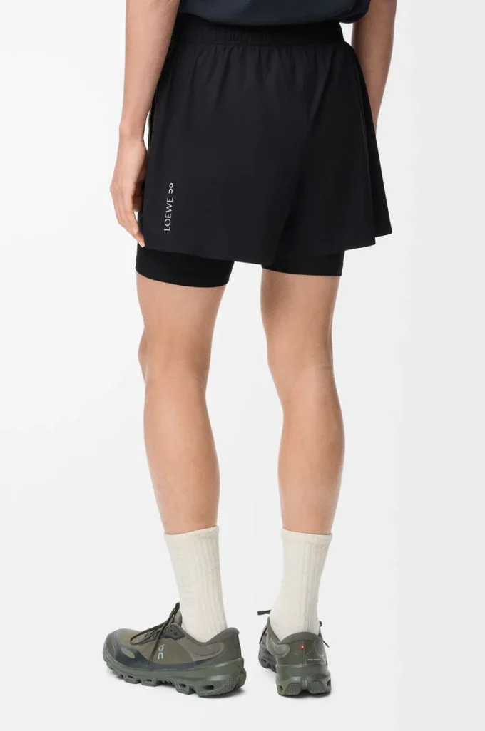 Performance shorts in technical shell Black Performance shorts in technical shell Black