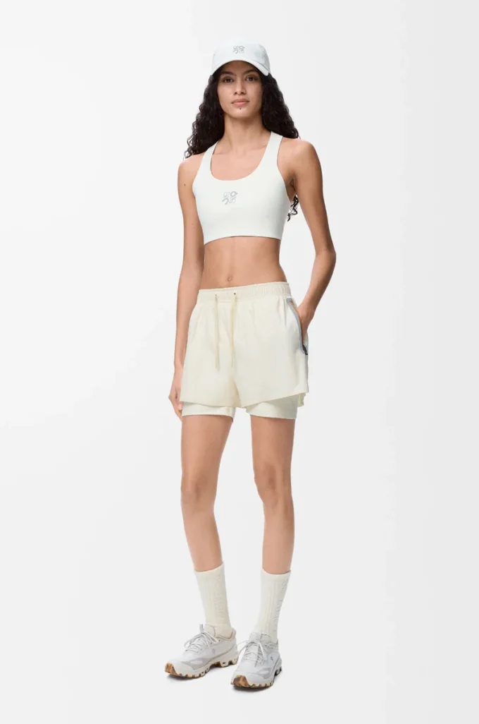 Performance shorts in technical shell Ivory Performance shorts in technical shell Ivory