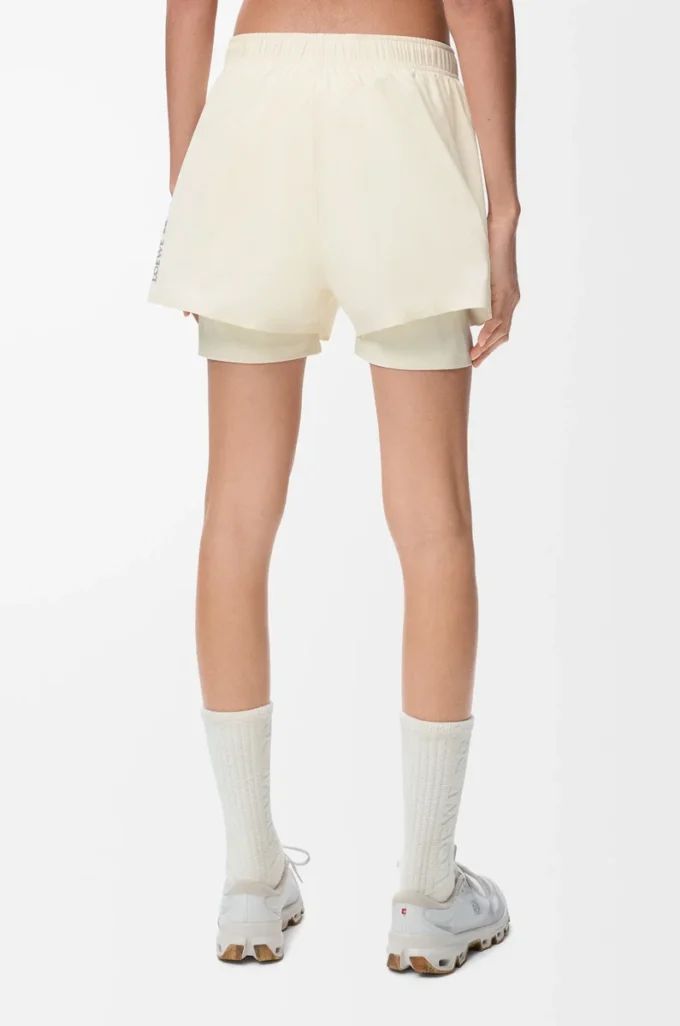 Performance shorts in technical shell Ivory Performance shorts in technical shell Ivory