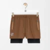 Performance shorts in technical shell Toffee Performance shorts in technical shell Toffee