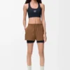 Performance shorts in technical shell Toffee Performance shorts in technical shell Toffee
