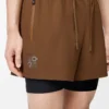 Performance shorts in technical shell Toffee Performance shorts in technical shell Toffee