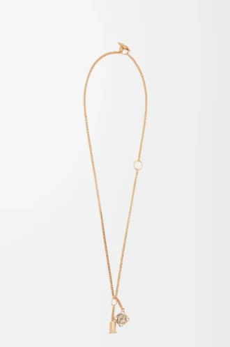 Personalisation necklace in metal Gold