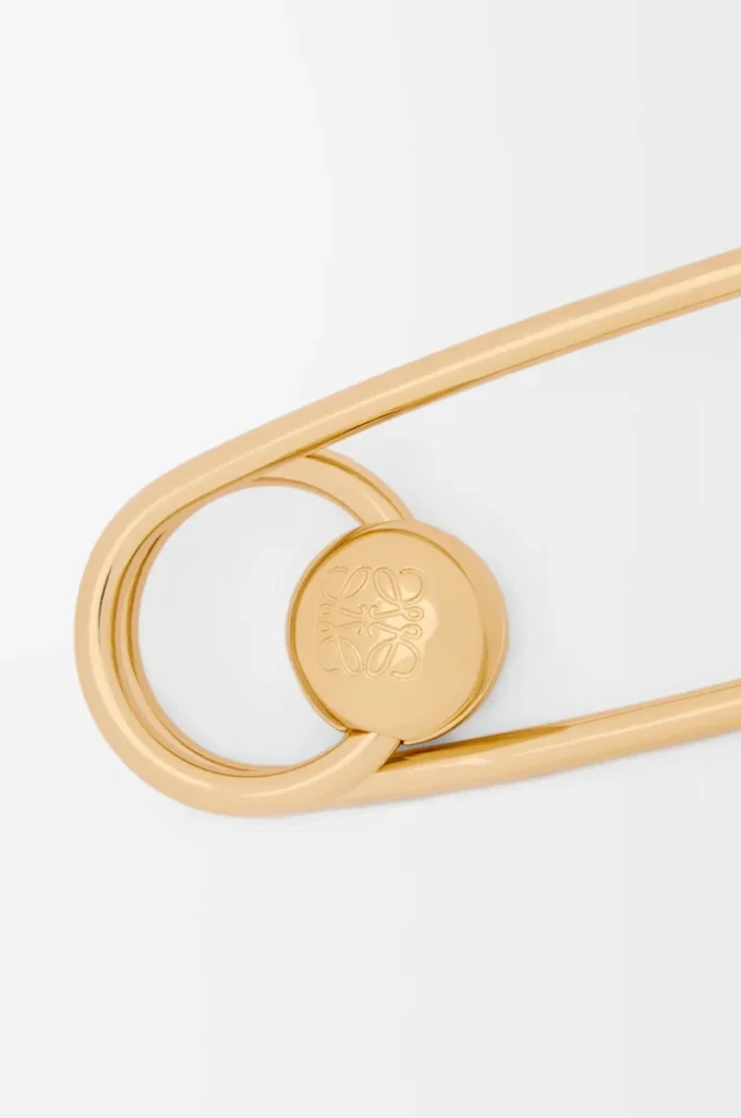 Personalisation safety pin Gold