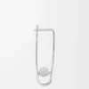 Personalisation safety pin Silver