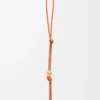Personalisation strap in classic calfskin Maple Orange