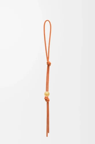 Personalisation strap in classic calfskin Maple Orange