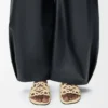 Petal Anagram slide in rhinestone-embellished suede Butter Petal Anagram slide in rhinestone-embellished suede Butter