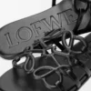 Petal Anagram slide in soft calfskin Black Petal Anagram slide in soft calfskin Black