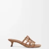 Petal Anagram slide in soft calfskin Camel Petal Anagram slide in soft calfskin Camel