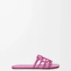 Petal Anagram slide in soft calfskin Fuchsia Petal Anagram slide in soft calfskin Fuchsia