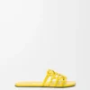 Petal Anagram slide in soft calfskin Yellow Petal Anagram slide in soft calfskin Yellow