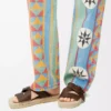 Petal espadrille slide in vegetable-tanned calfskin Brown