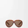 Pilot Mask sunglasses Dark Havana Pilot Mask sunglasses Dark Havana