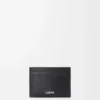 Plain cardholder in textured classic calfskin Black Plain cardholder in textured classic calfskin Black