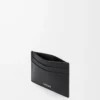 Plain cardholder in textured classic calfskin Black Plain cardholder in textured classic calfskin Black