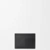 Plain cardholder in textured classic calfskin Black Plain cardholder in textured classic calfskin Black