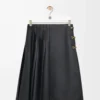 Pleated skirt in nappa lambskin Black Pleated skirt in nappa lambskin Black
