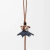 Plumeria Puzz charm Tan/Black Plumeria Puzz charm Tan/Black