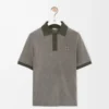 Polo in cotton Khaki Green
