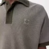 Polo in cotton Khaki Green