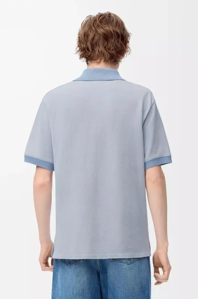 Polo in cotton Light Blue