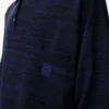 Polo sweater in wool Navy/Black Polo sweater in wool Navy/Black