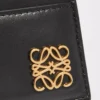 Puffer Anagram plain cardholder in shiny nappa calfskin Black Puffer Anagram plain cardholder in shiny nappa calfskin Black