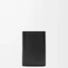 Puffer Anagram small vertical wallet in shiny nappa calfskin Black Puffer Anagram small vertical wallet in shiny nappa calfskin Black