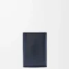 Puffer Anagram small vertical wallet in shiny nappa calfskin Deep Navy Puffer Anagram small vertical wallet in shiny nappa calfskin Deep Navy