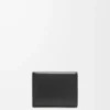 Puffer Anagram trifold wallet in shiny nappa calfskin Black Puffer Anagram trifold wallet in shiny nappa calfskin Black