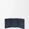 Puffer Anagram trifold wallet in shiny nappa calfskin Deep Navy Puffer Anagram trifold wallet in shiny nappa calfskin Deep Navy