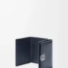 Puffer Anagram trifold wallet in shiny nappa calfskin Deep Navy Puffer Anagram trifold wallet in shiny nappa calfskin Deep Navy