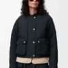 Puffer in shearling and cotton blend Black Puffer in shearling and cotton blend Black