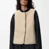 Puffer in shearling and cotton blend Black Puffer in shearling and cotton blend Black