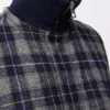 Puffer jacket in wool Dark Navy Blue