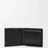 Puzzle bifold coin wallet in classic calfskin Black
