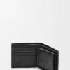 Puzzle bifold coin wallet in classic calfskin Black