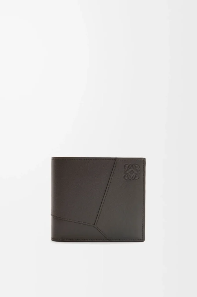 Puzzle bifold coin wallet in classic calfskin Dark Grey Puzzle bifold coin wallet in classic calfskin Dark Grey