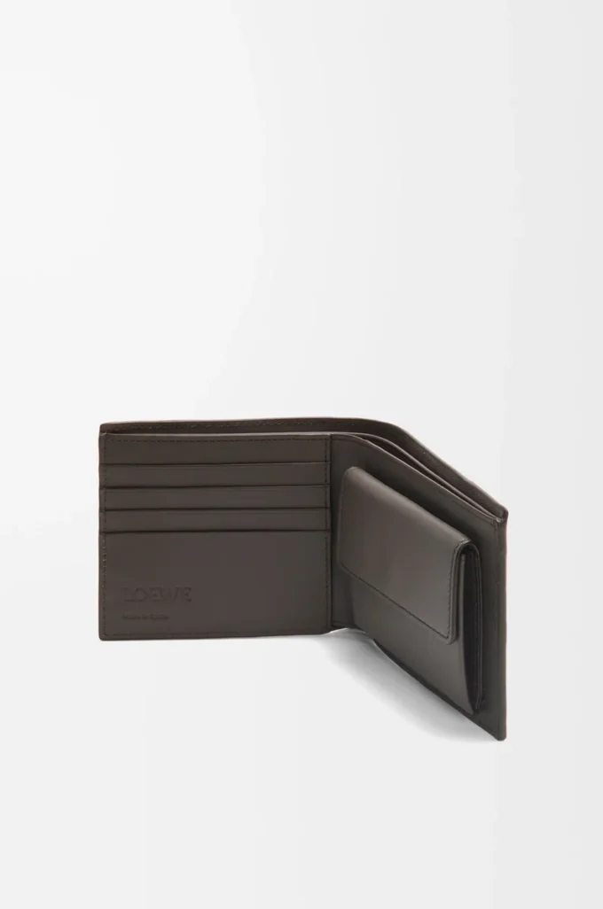 Puzzle bifold coin wallet in classic calfskin Dark Grey Puzzle bifold coin wallet in classic calfskin Dark Grey