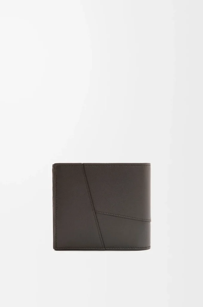 Puzzle bifold coin wallet in classic calfskin Dark Grey Puzzle bifold coin wallet in classic calfskin Dark Grey