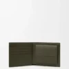 Puzzle bifold coin wallet in classic calfskin Dark Khaki