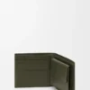 Puzzle bifold coin wallet in classic calfskin Dark Khaki